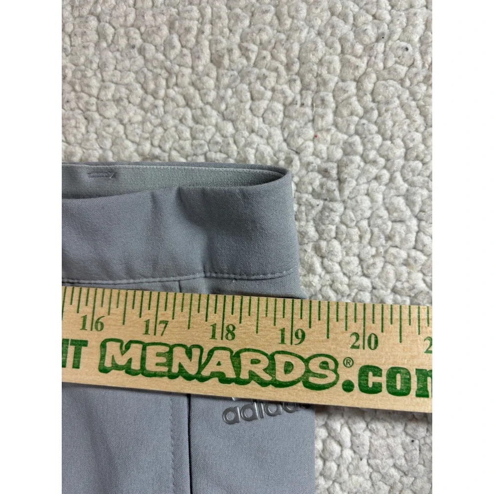 Adidas Ultimate Golf Pants Mens 38x30 Grey Flat Front Stretch BC1606 Trousers